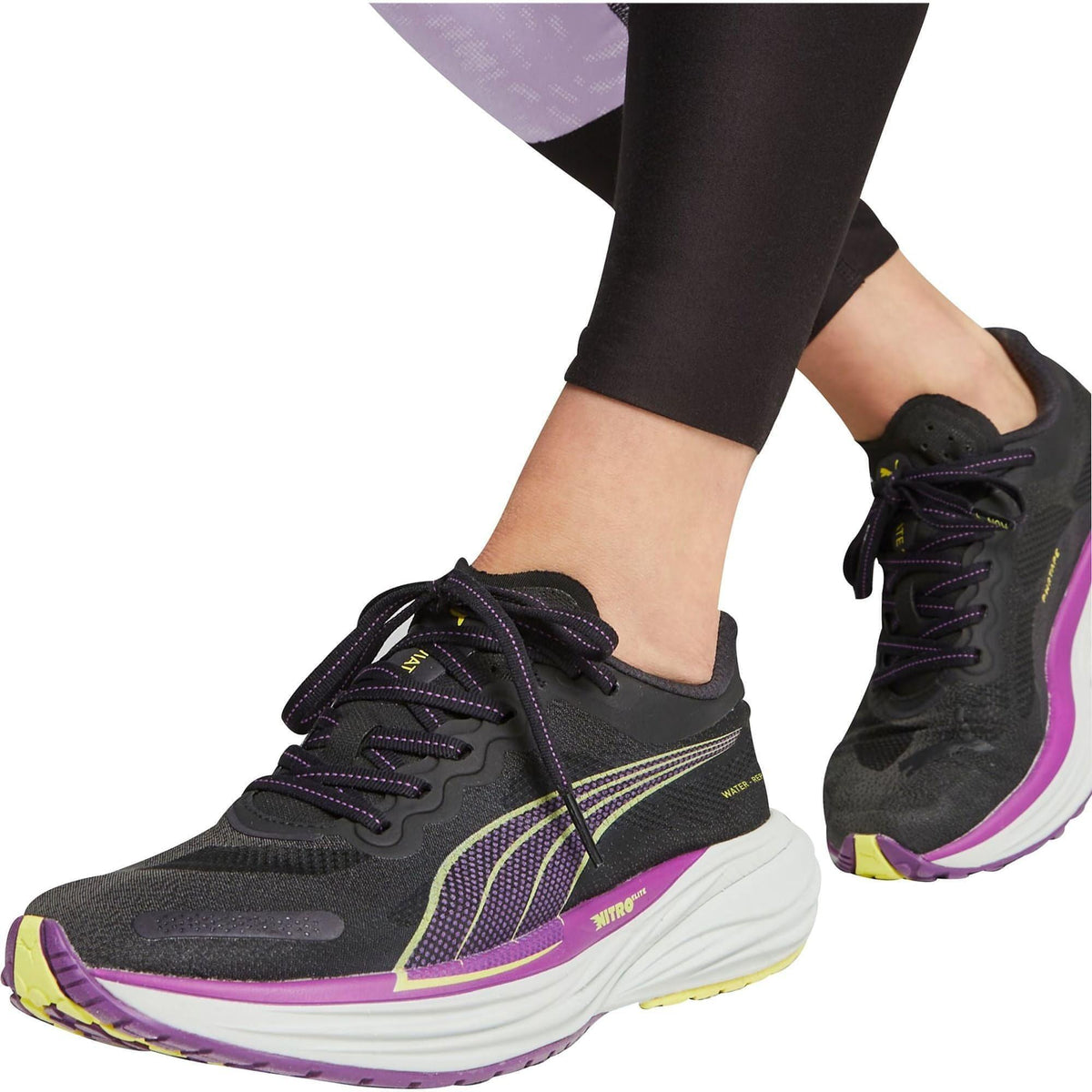 Puma Women's Deviate Nitro 2 WTRepel Running Shoes - Black