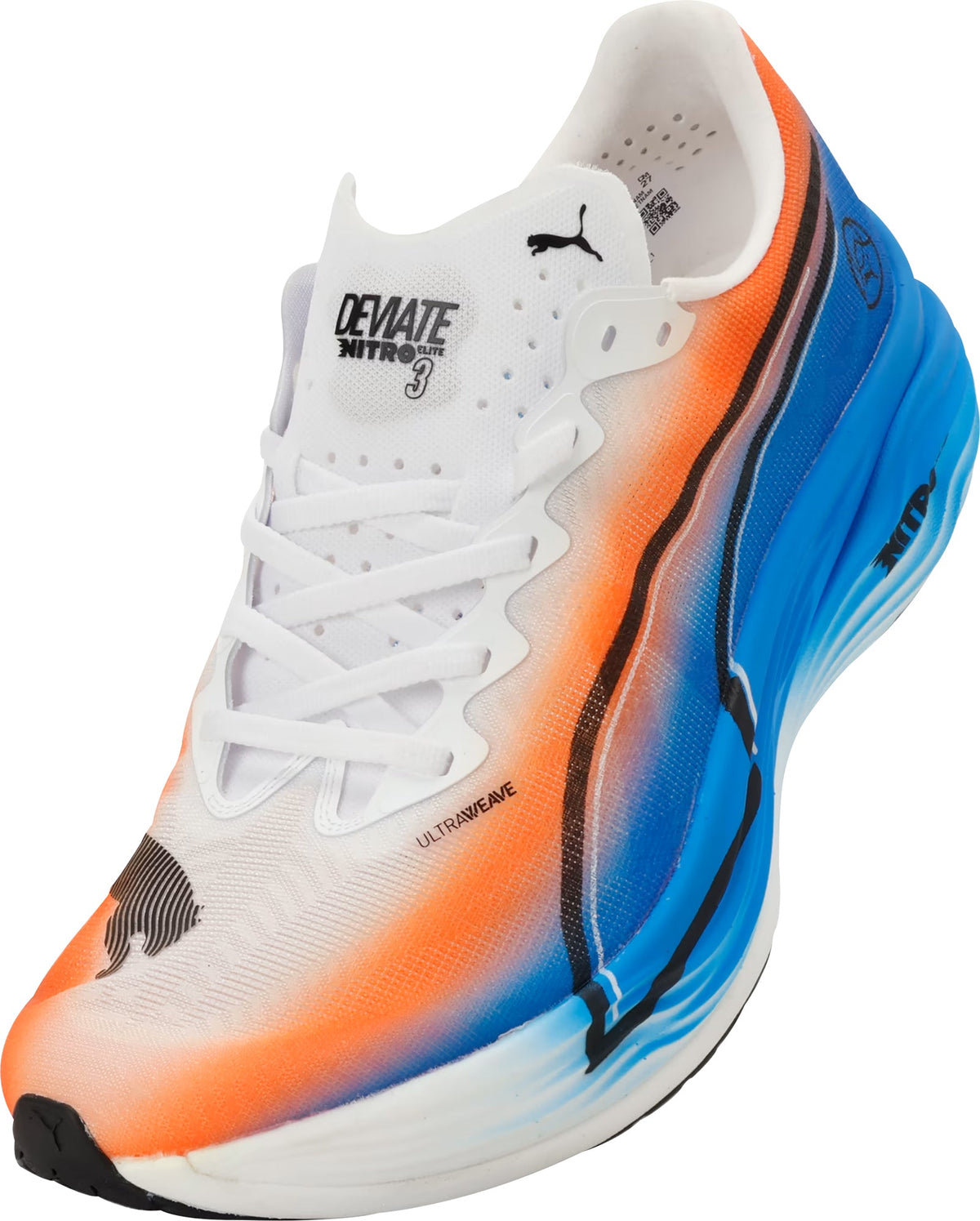Puma Men's Deviate Nitro Elite 3 Running Shoes - White