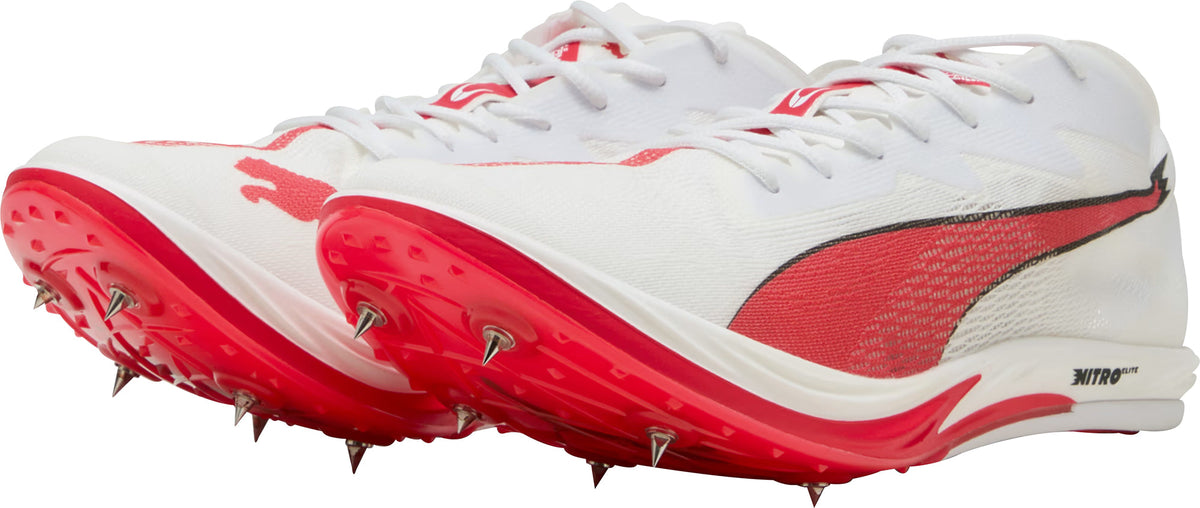 Puma Long Distance Nitro Elite 3 Running Spikes - White