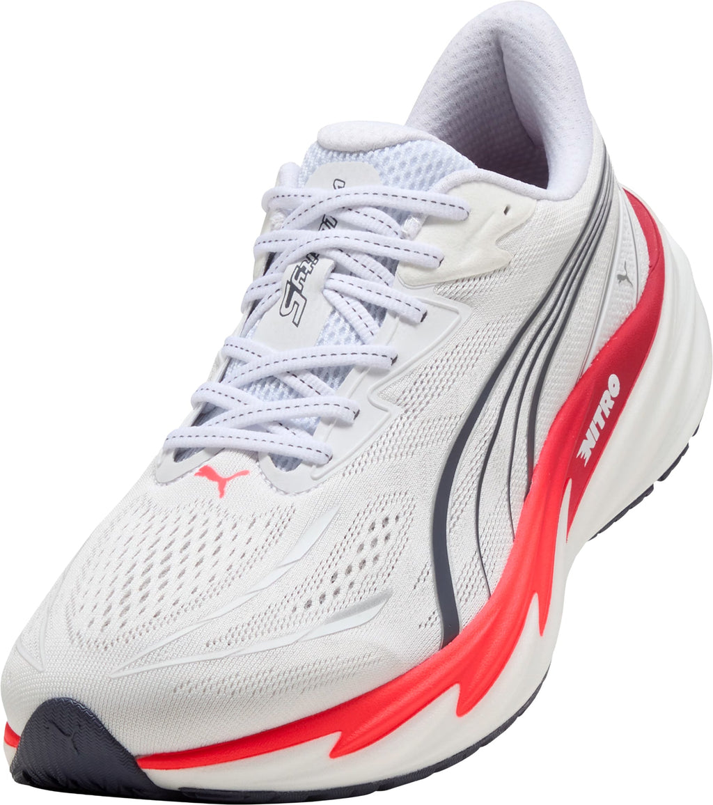 Puma Men's Velocity Nitro 5 Wide Fit Running Shoes - White
