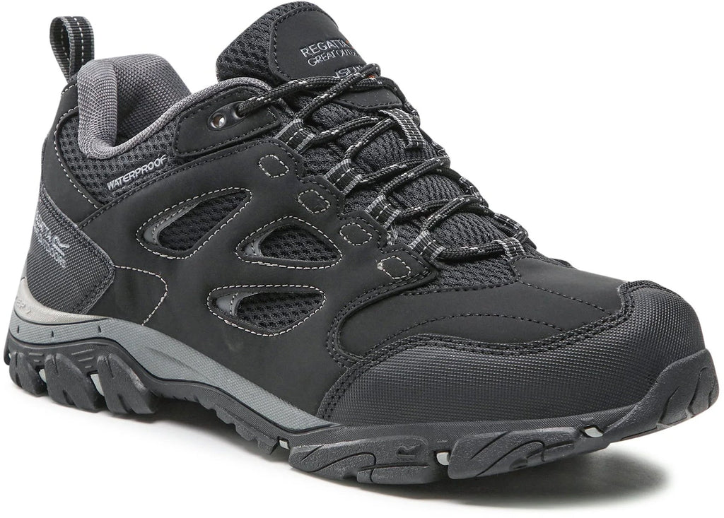 Regatta Men's Holcombe Waterproof Walking Shoes - Black