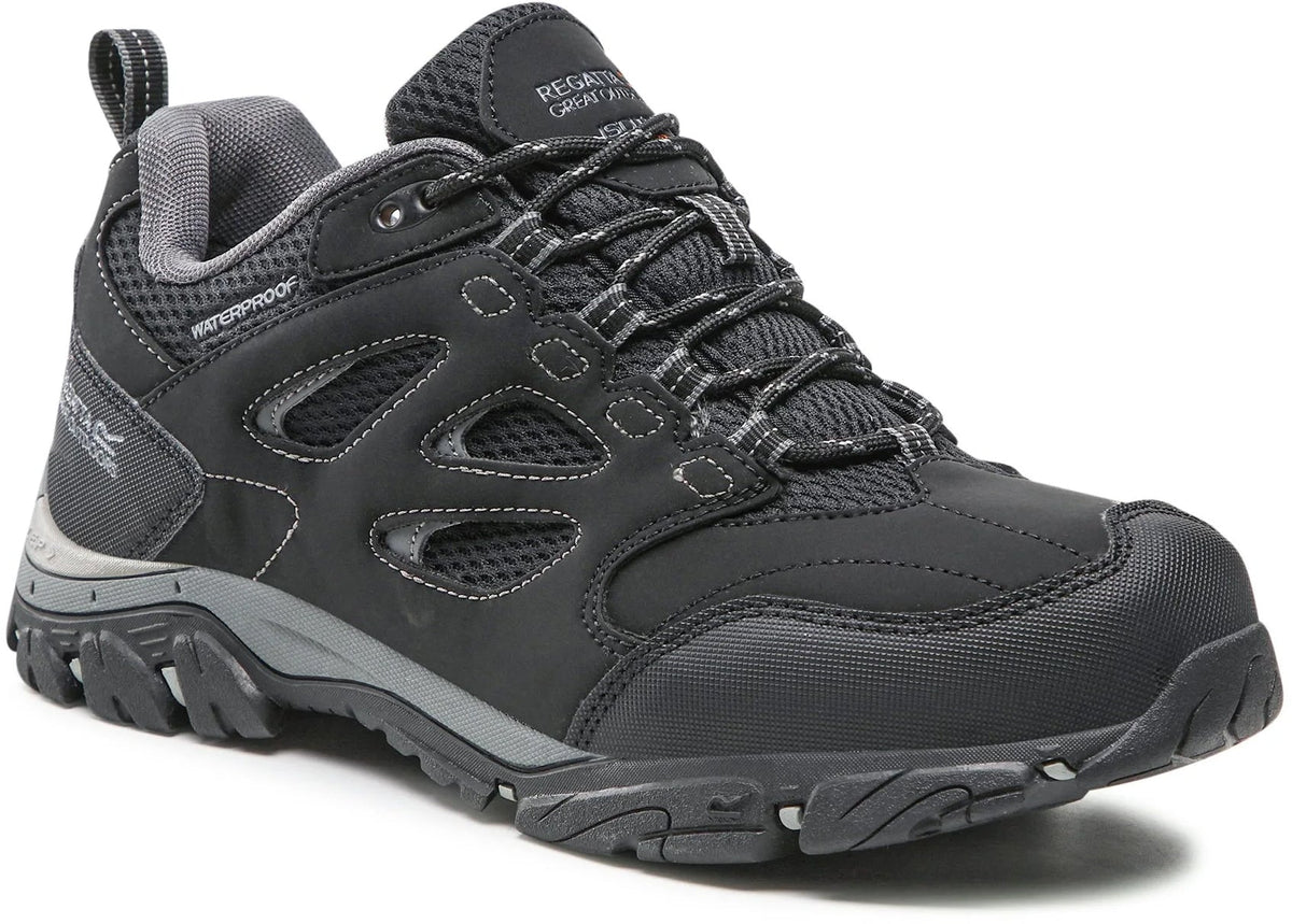 Regatta Men's Holcombe Waterproof Walking Shoes - Black