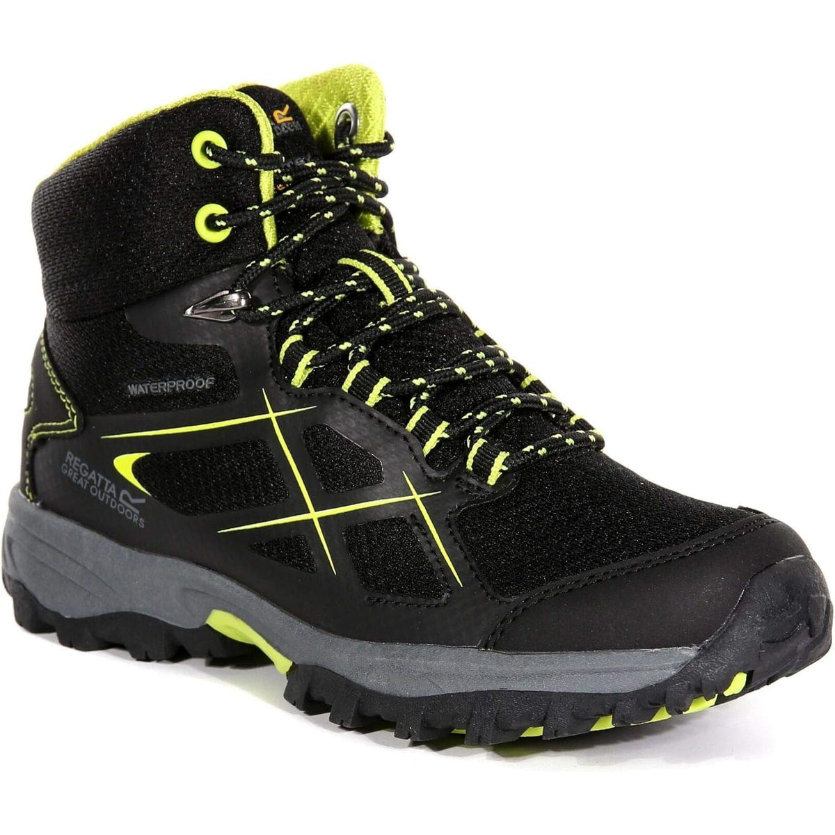 Regatta Junior Kota Mid Waterproof Walking Boots - Black