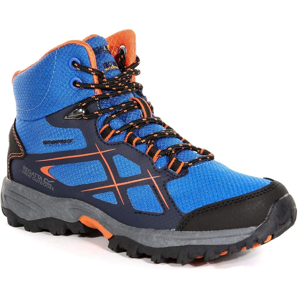Regatta Junior Kota Mid Waterproof Walking Boots - Blue