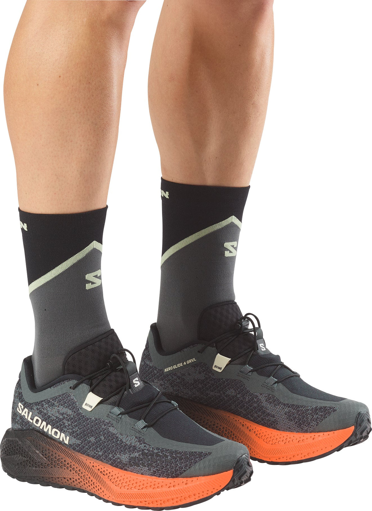 Salomon Men's Aero Glide 4 GRVL Trail Running Shoes - Green
