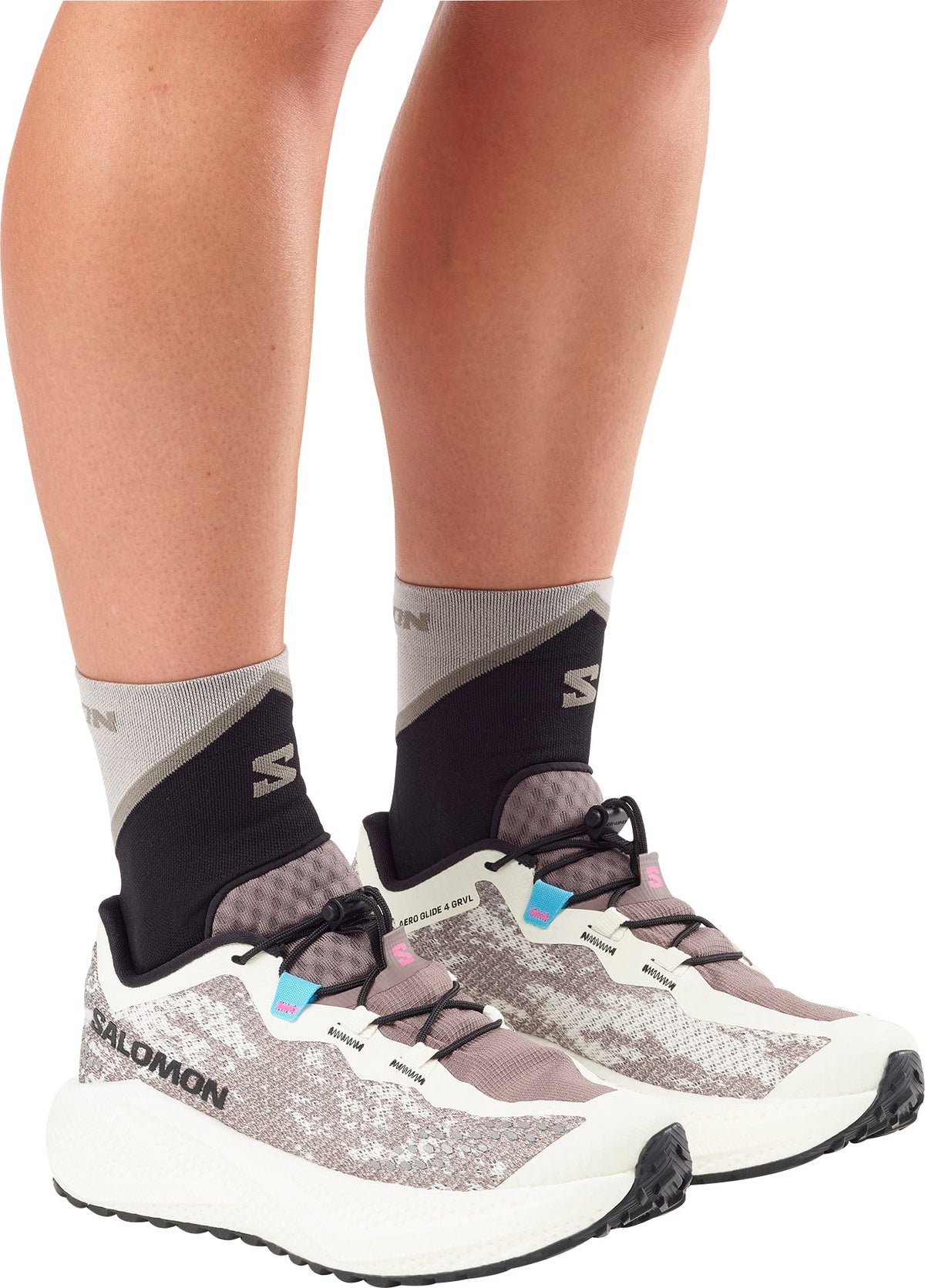 Salomon Women's Aero Glide 4 GRVL Trail Running Shoes - White