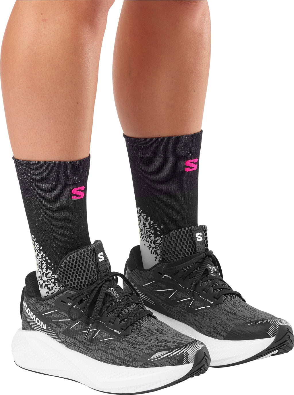 Salomon Women's Aero Glide 4 Running Shoes - Black