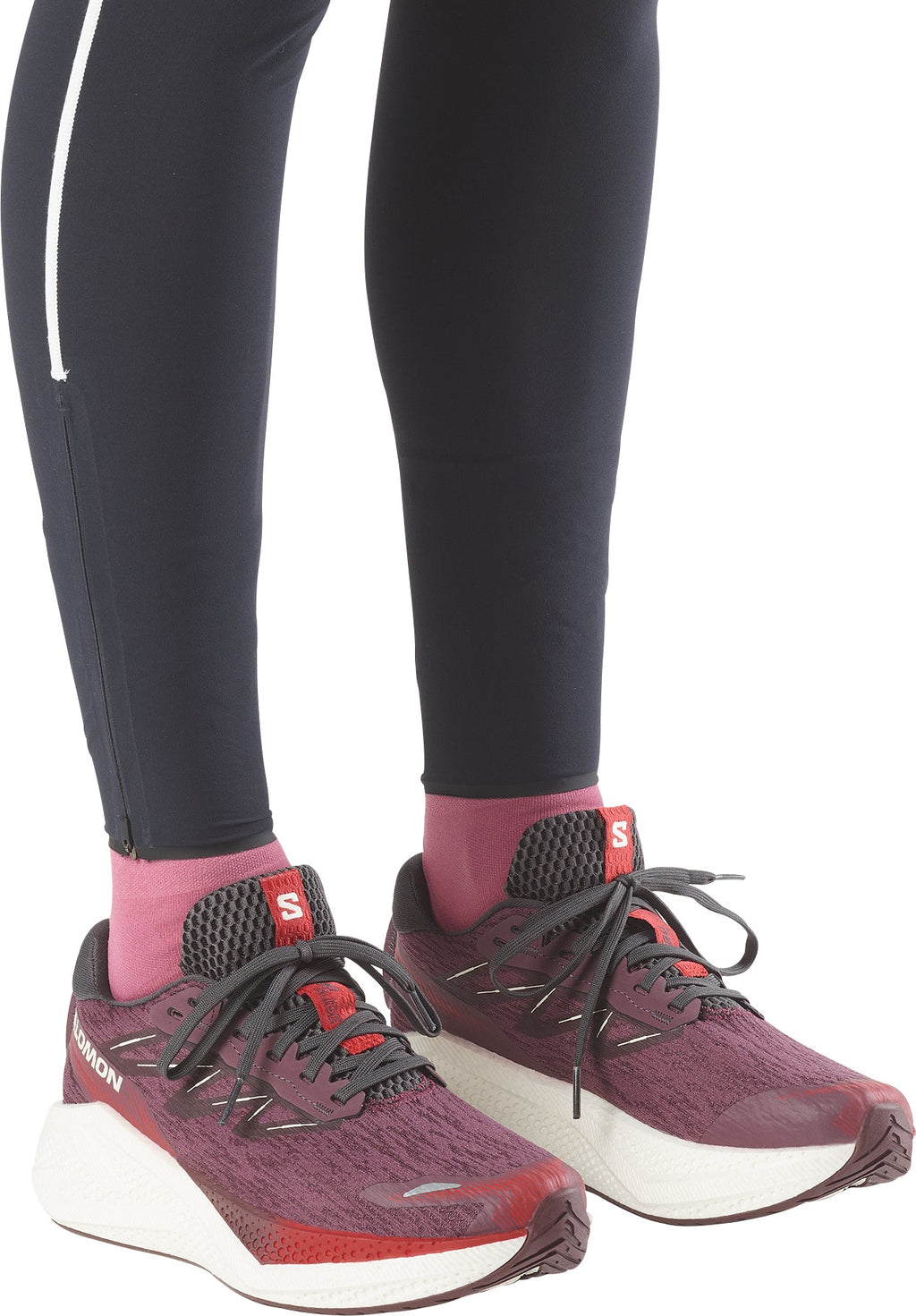 Salomon Women's Aero Glide 4 Running Shoes - Red