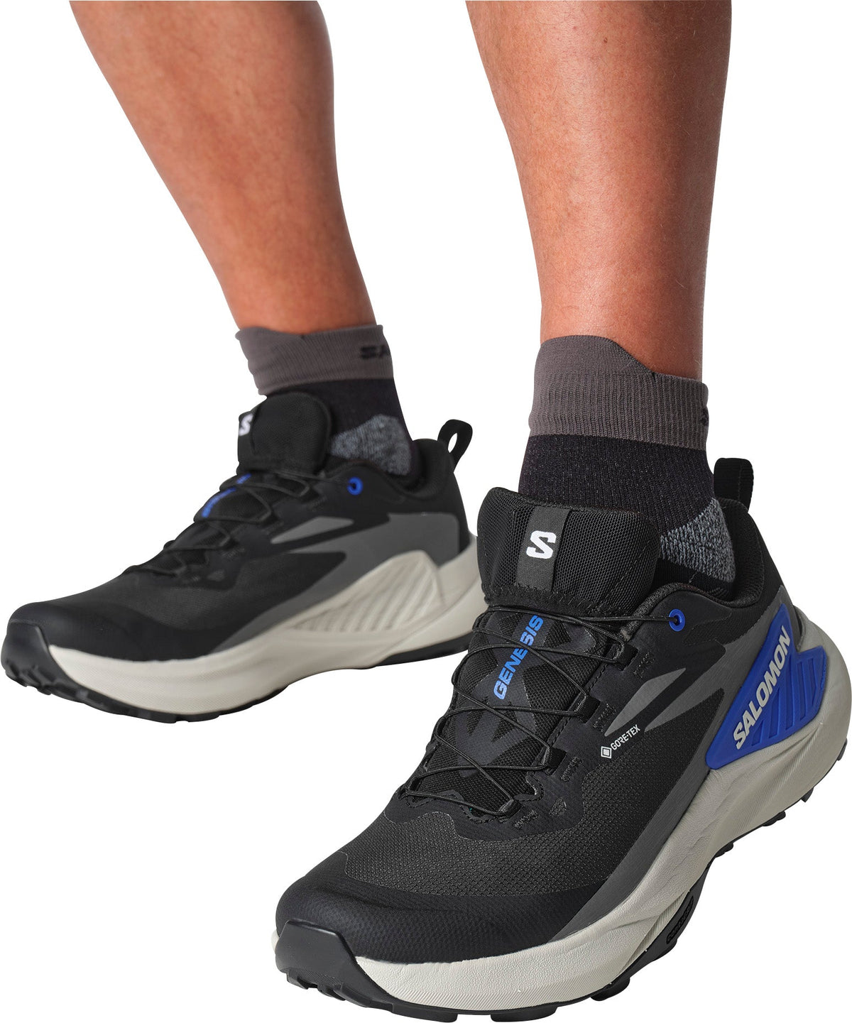 Salomon Men's Genesis GORE-TEX Trail Running Shoes - Black