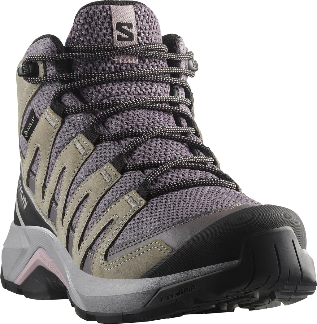 Salomon Women's X-Adventure Recon Mid GORE-TEX Walking Shoes - Grey