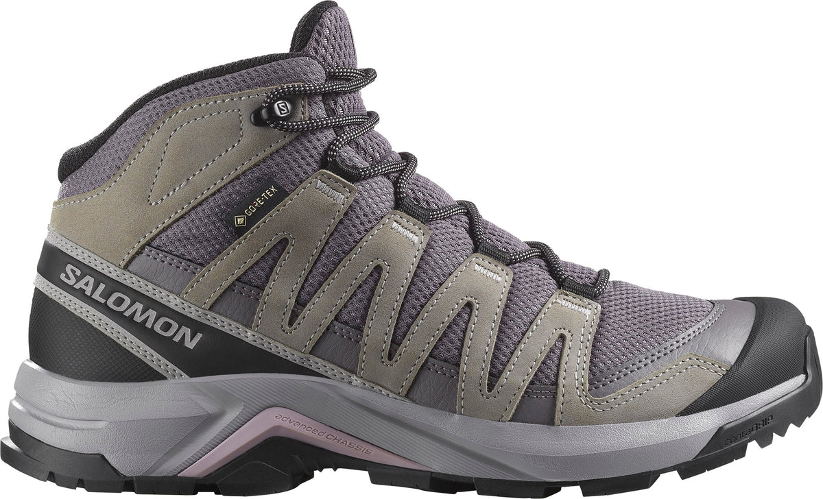 Salomon Women's X-Adventure Recon Mid GORE-TEX Walking Shoes - Grey