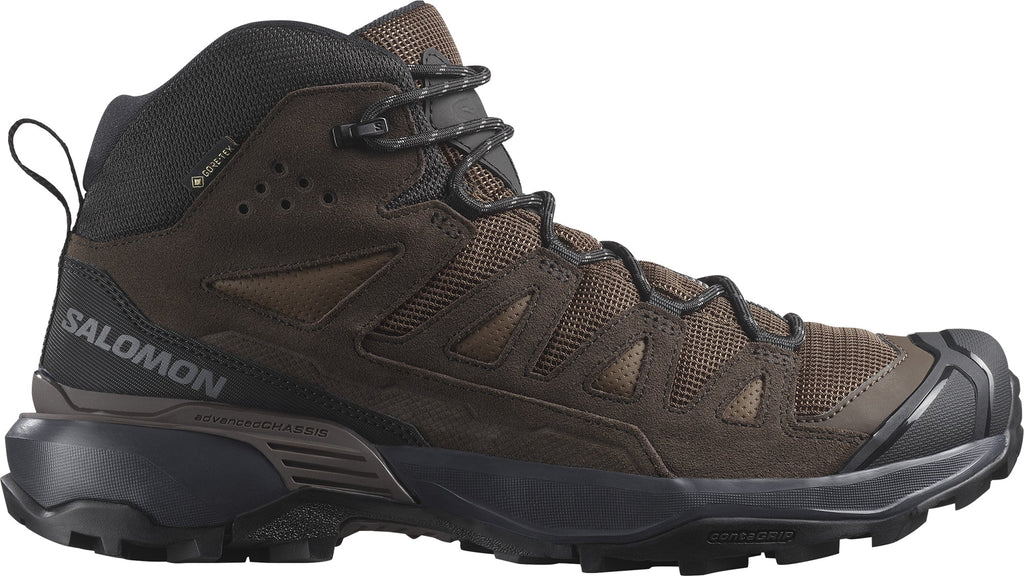 Salomon Men's X Ultra 360 Leather Mid GORE-TEX Walking Boots - Brown