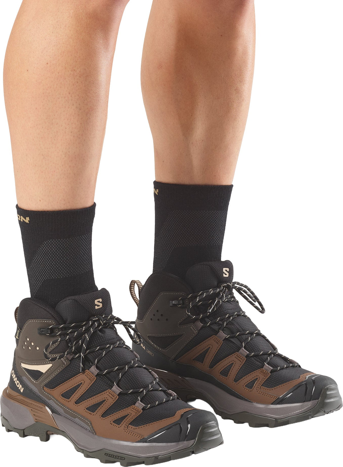 Salomon Men's X Ultra 360 Mid GORE-TEX Walking Boots - Black