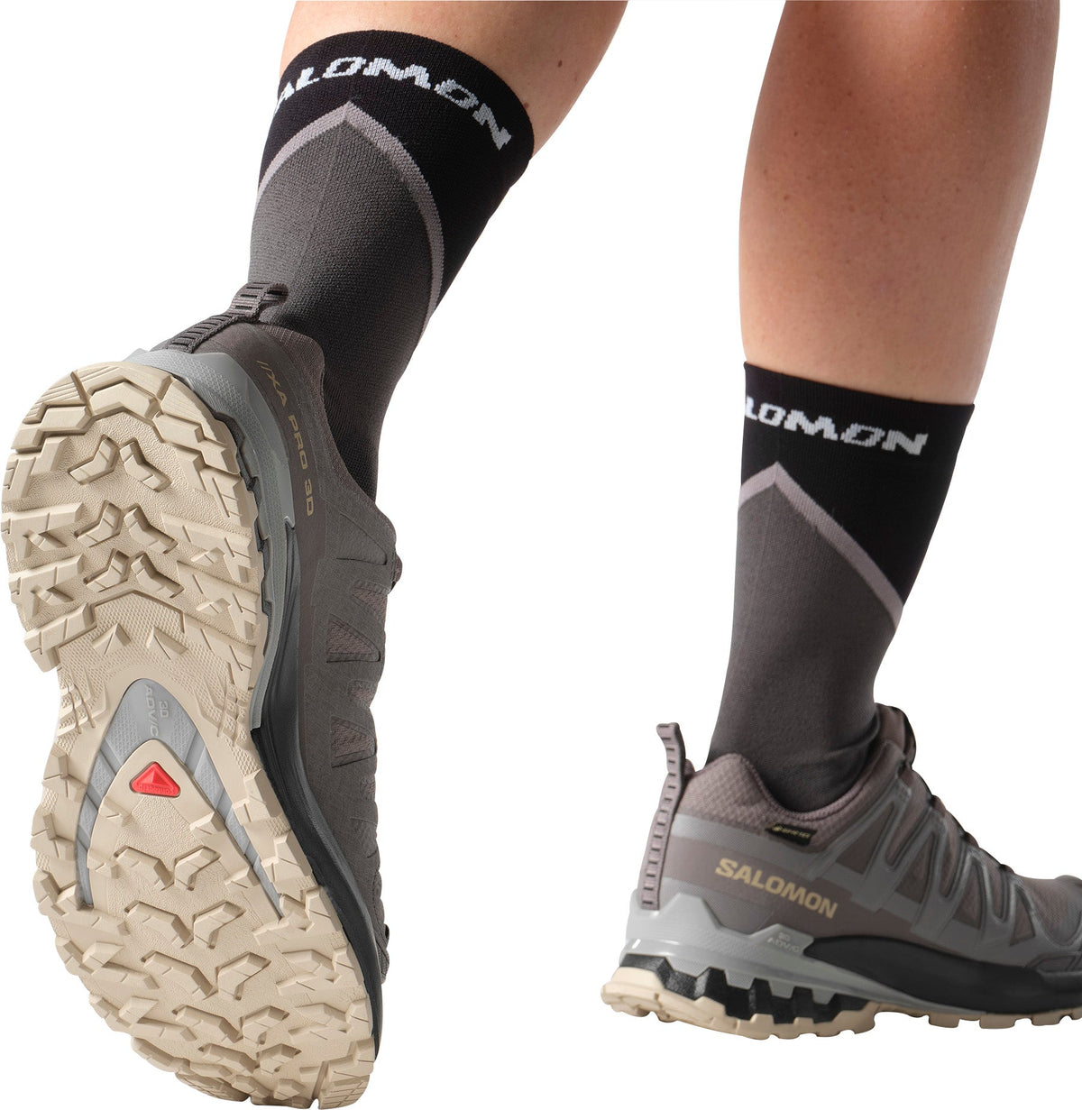 Salomon Women's XA Pro 3D V9 GORE-TEX Trail Running Shoes - Grey