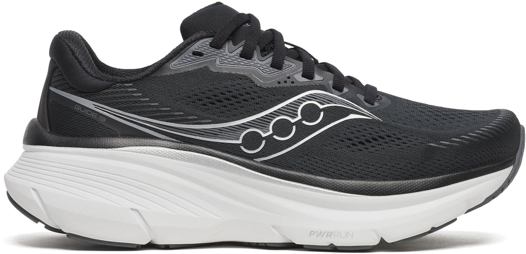 Saucony Women's Guide 19 Wide Fit Running Shoes - Black