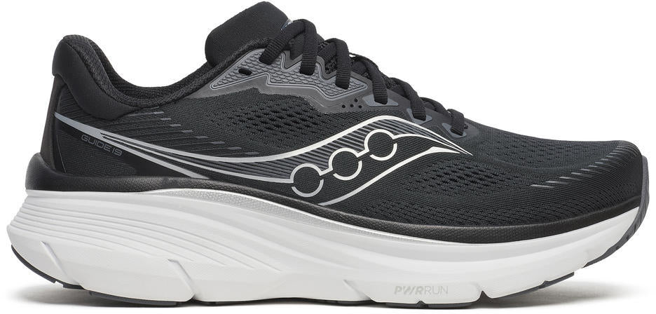 Saucony Men's Guide 19 Wide Fit Running Shoes - Black