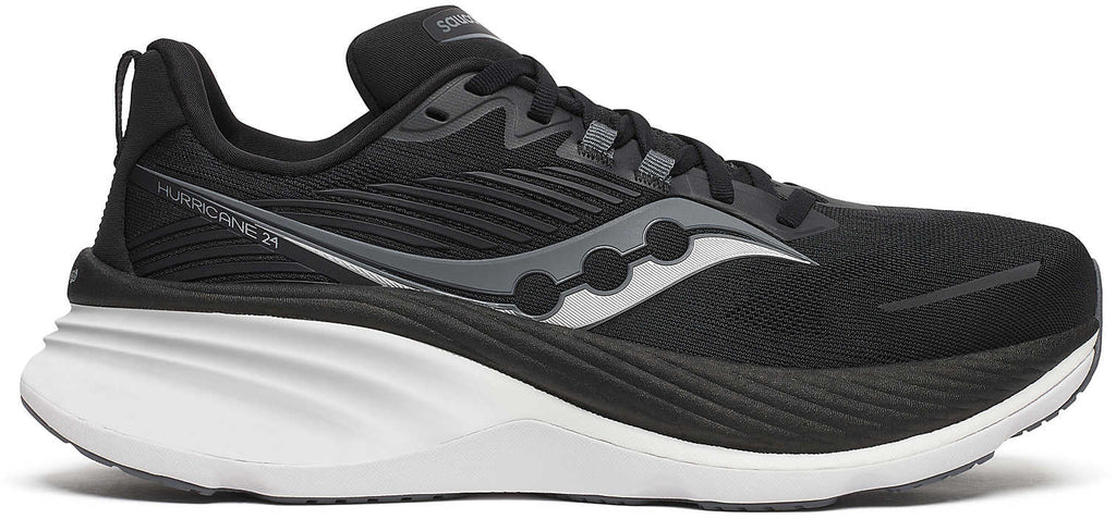 Saucony Men's Hurricane 24 Running Shoes - Black