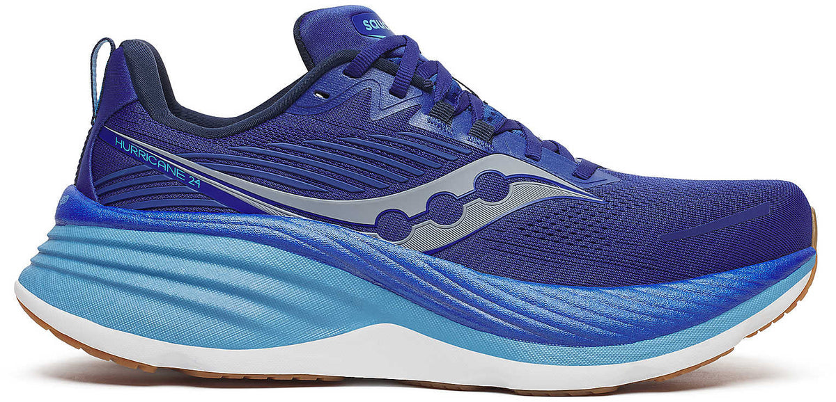 Saucony Men's Hurricane 24 Running Shoes - Blue