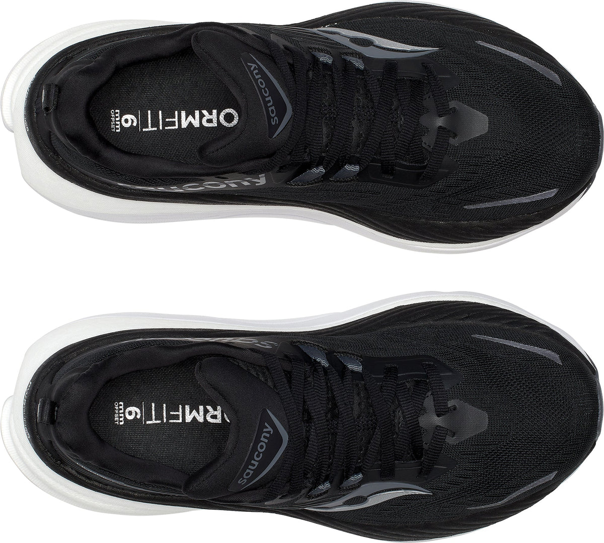 Saucony Women's Hurricane 24 Wide Fit Running Shoes - Black