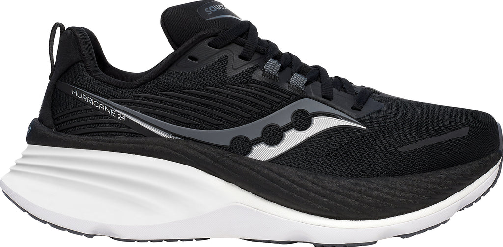 Saucony Women's Hurricane 24 Wide Fit Running Shoes - Black