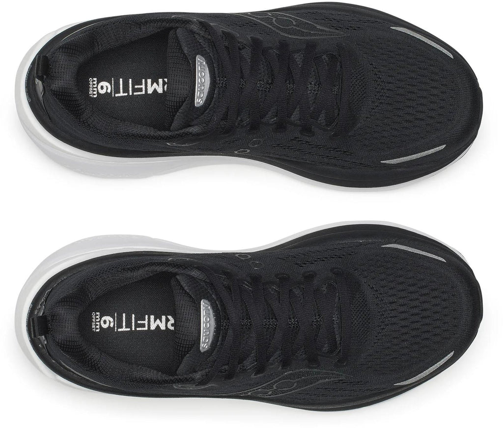 Saucony Men's Hurricane 25 Wide Fit Running Shoes - Black