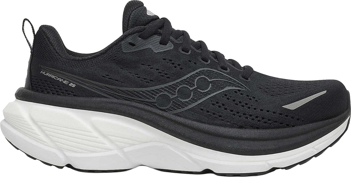 Saucony Women's Hurricane 25 Wide Fit Running Shoes - Black