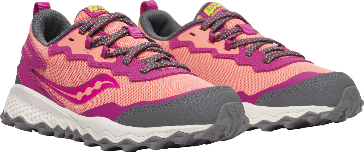 Saucony Junior Peregrine KDZ Shield Trail Running Shoes - Pink