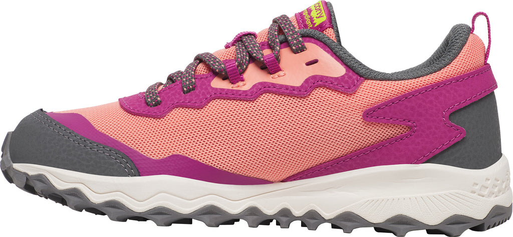 Saucony Junior Peregrine KDZ Shield Trail Running Shoes - Pink