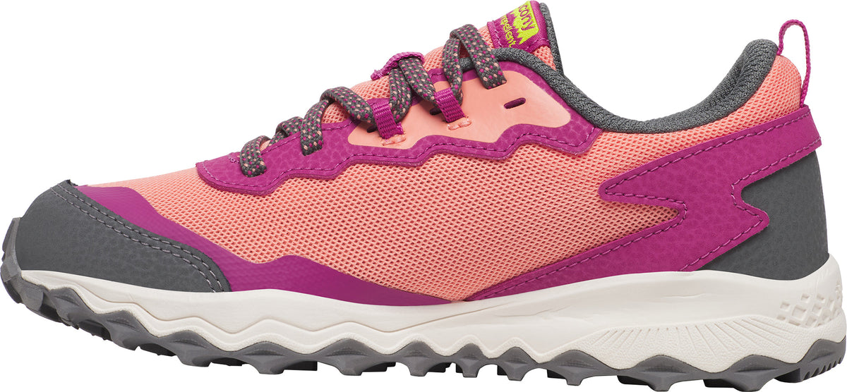 Saucony Junior Peregrine KDZ Shield Trail Running Shoes - Pink