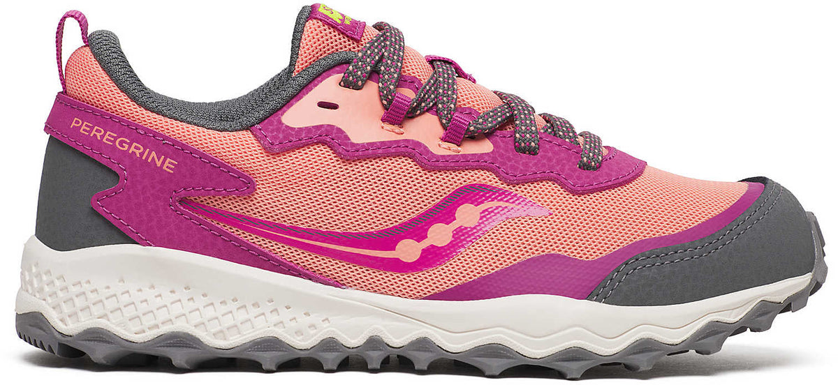 Saucony Junior Peregrine KDZ Shield Trail Running Shoes - Pink