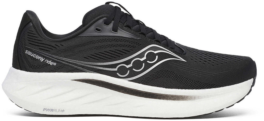 Saucony Men's Ride 18 Running Shoes - Black