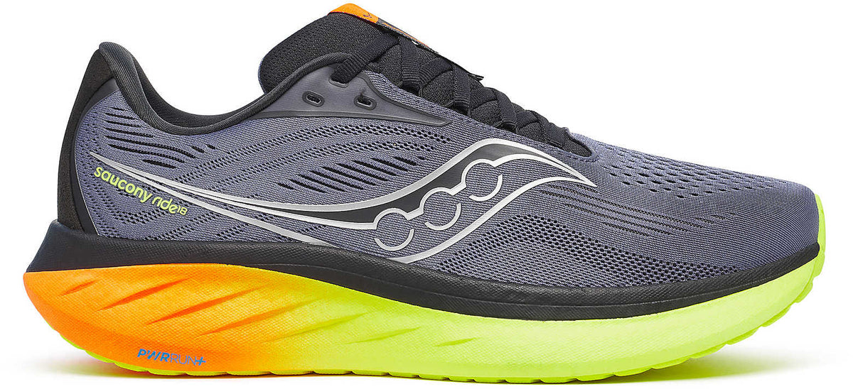 Saucony Men's Ride 18 Running Shoes - Grey