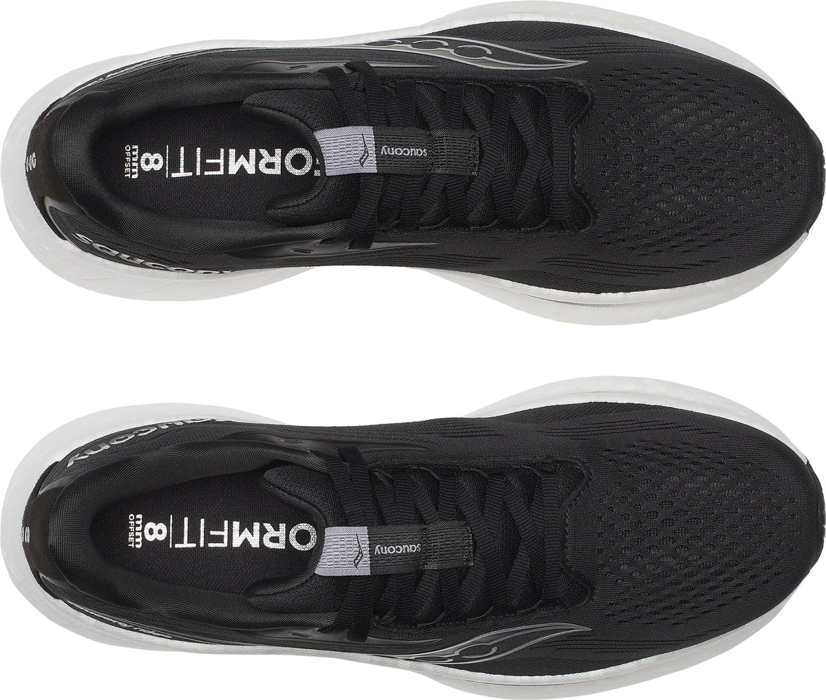 Saucony Men's Ride 18 Wide Fit Running Shoes - Black