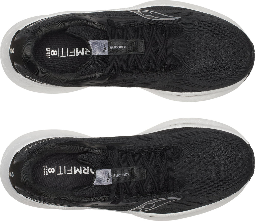 Saucony Women's Ride 18 Wide Fit Running Shoes - Black