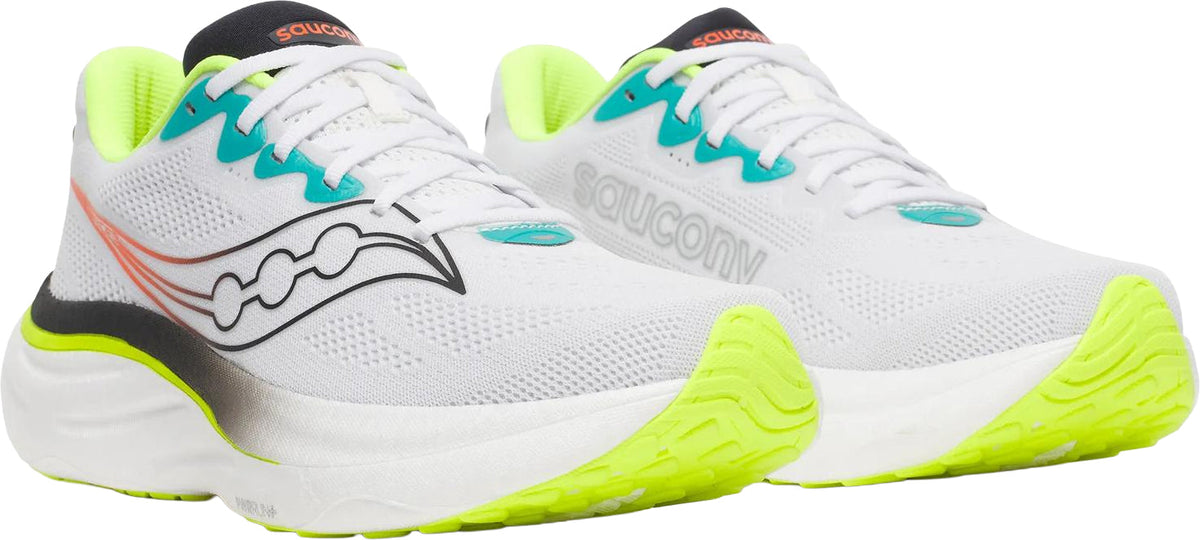 Saucony Men's Ride 19 Running Shoes - White