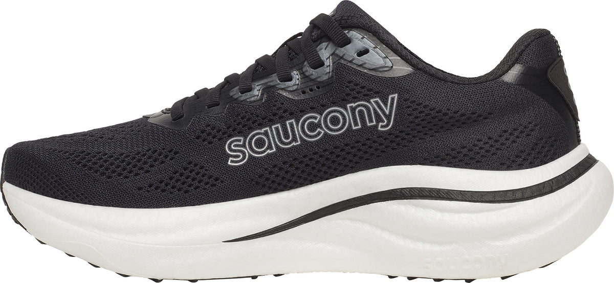 Saucony Women's Ride 19 Wide Fit Running Shoes - Black