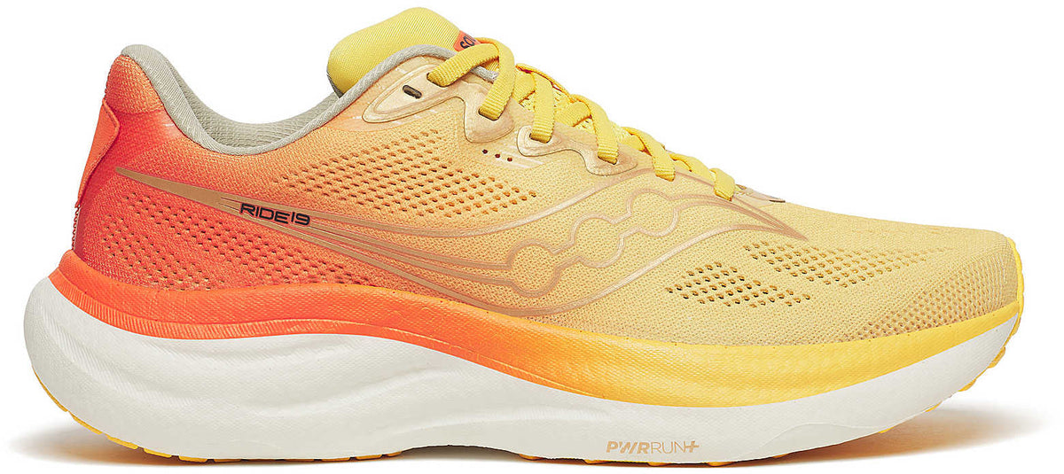 Saucony Men's Ride 19 Running Shoes - Yellow