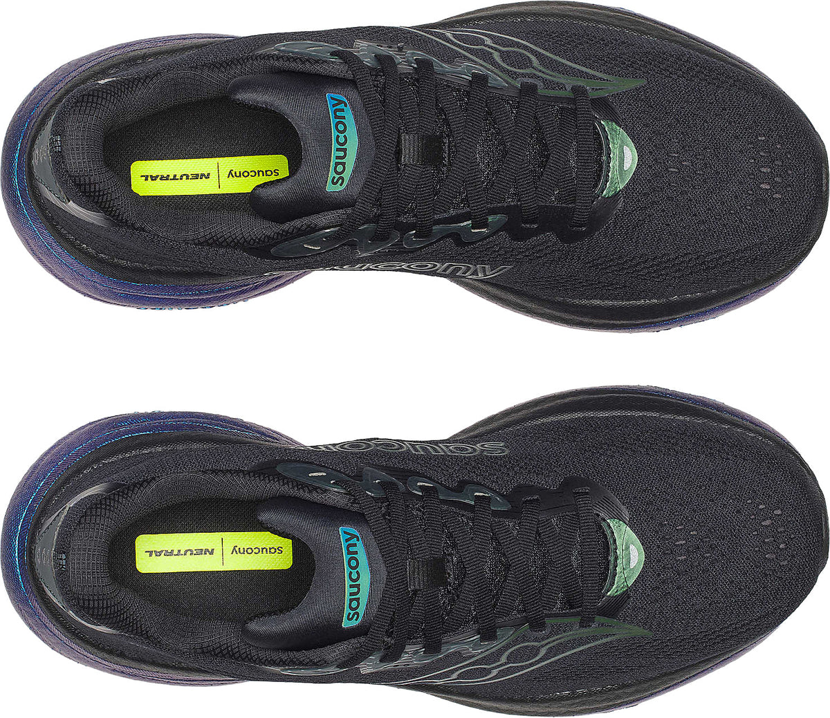 Saucony Men's Ride 19 Running Shoes - Black