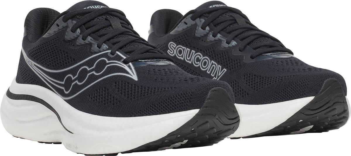 Saucony Men's Ride 19 Wide Fit Running Shoes - Black