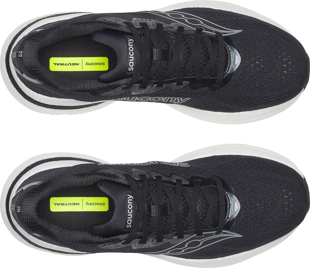 Saucony Men's Ride 19 Wide Fit Running Shoes - Black