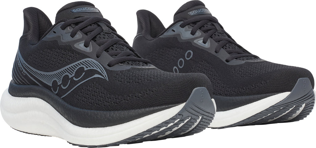 Saucony Men's Triumph 23 Wide Fit Running Shoes - Black