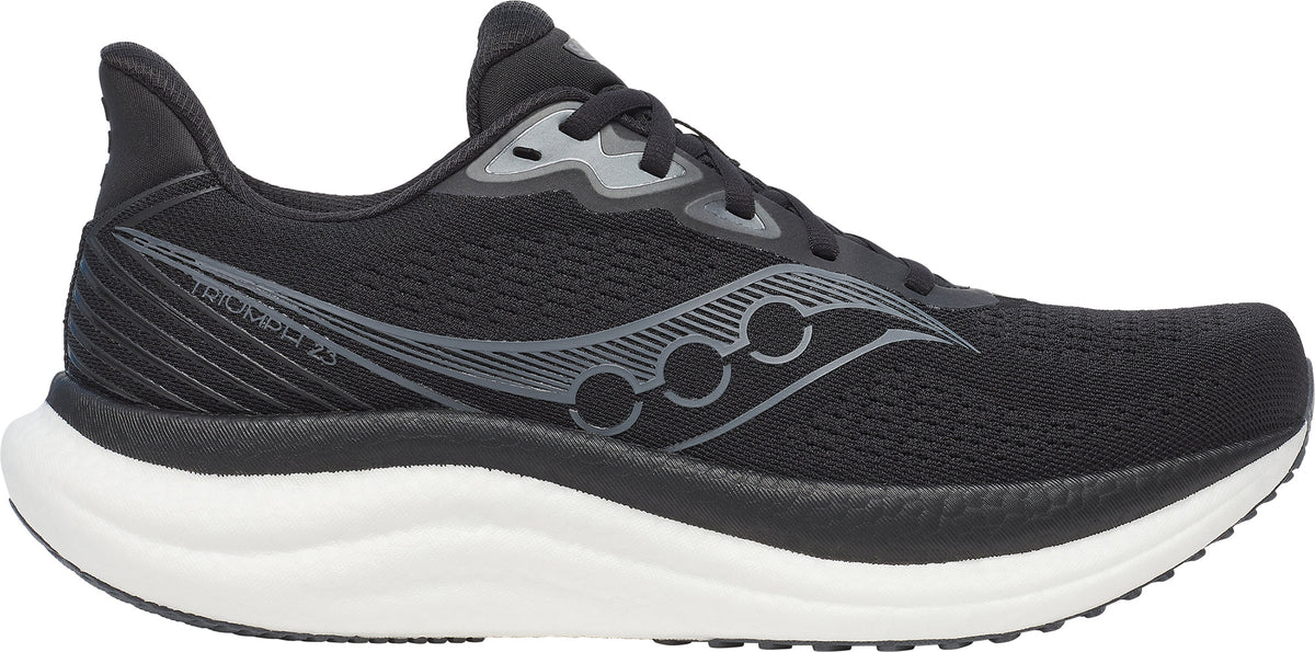 Saucony Men's Triumph 23 Wide Fit Running Shoes - Black