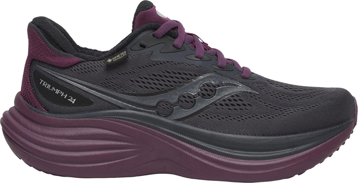 Saucony Women's Triumph 24 GORE-TEX Running Shoes - Black