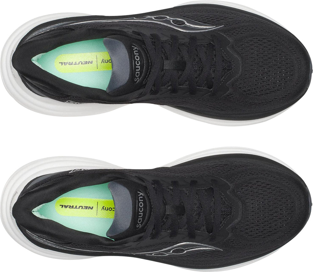 Saucony Men's Triumph 24 Wide Fit Running Shoes - Black