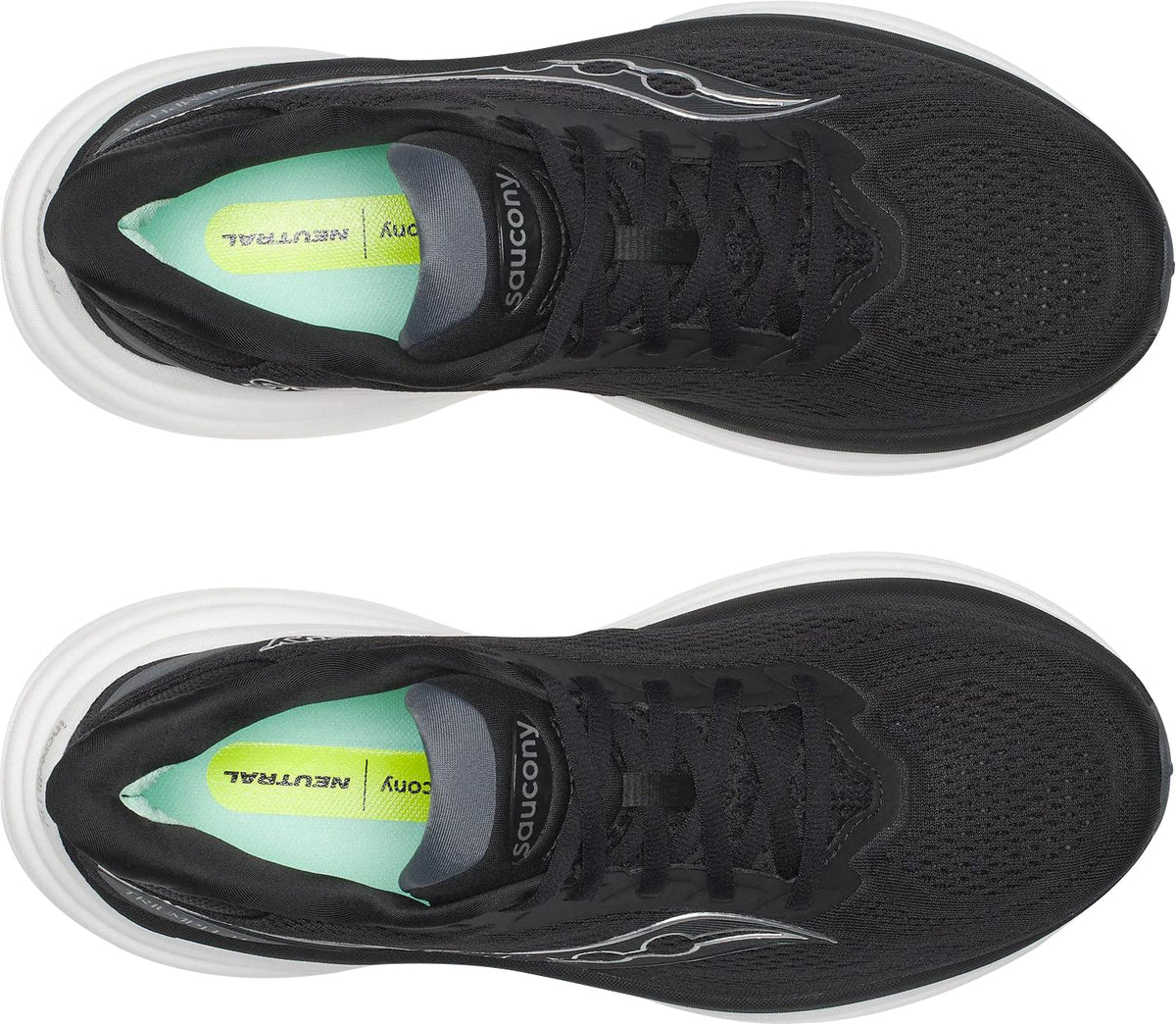 Saucony Men's Triumph 24 Wide Fit Running Shoes - Black