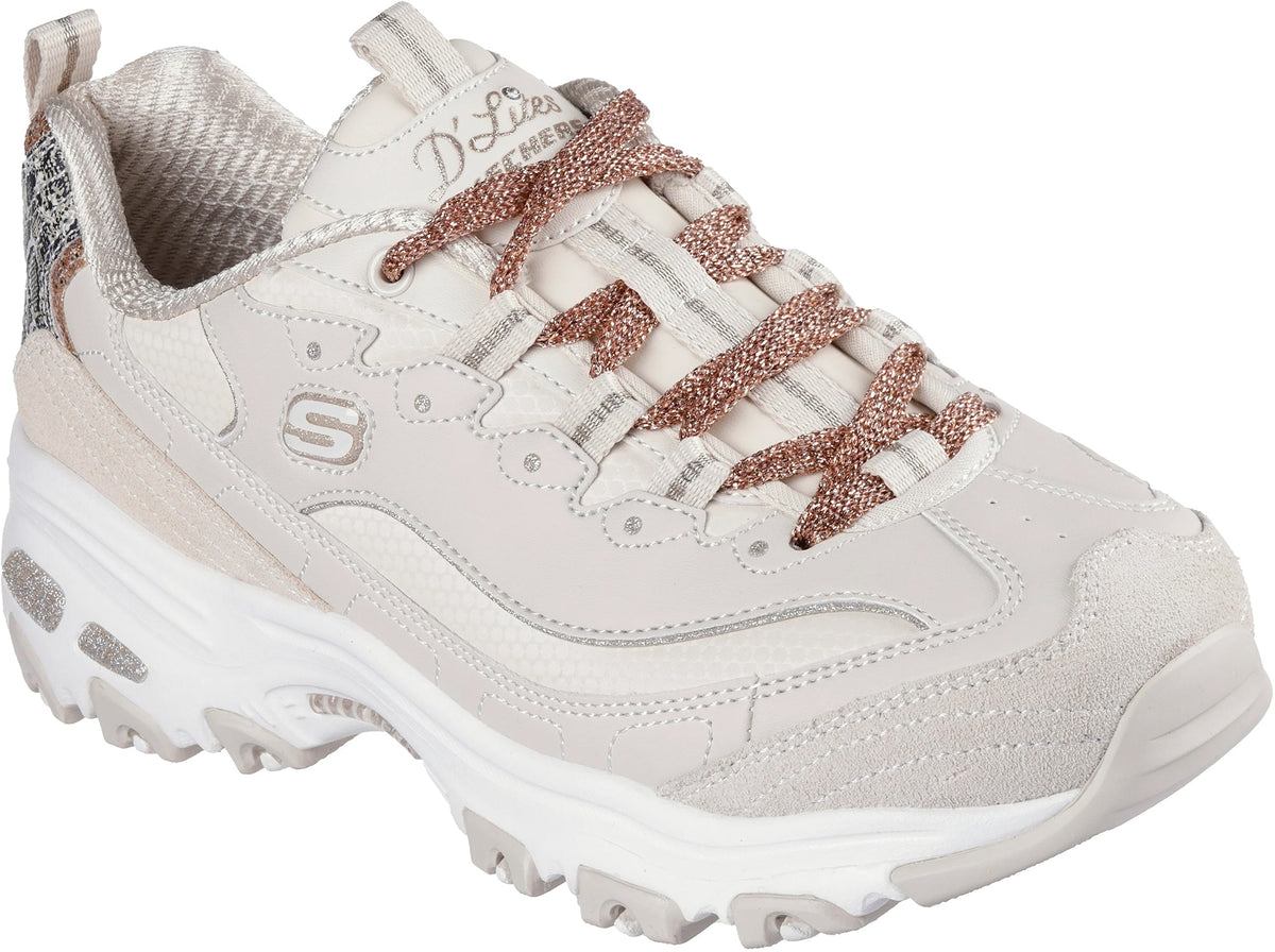 Skechers Women's D'Lites Golden Chic Shoes - Cream