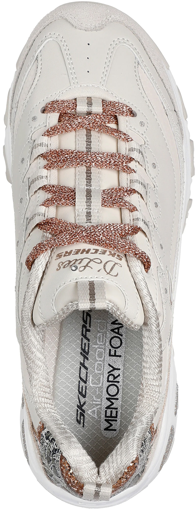 Skechers Women's D'Lites Golden Chic Shoes - Cream