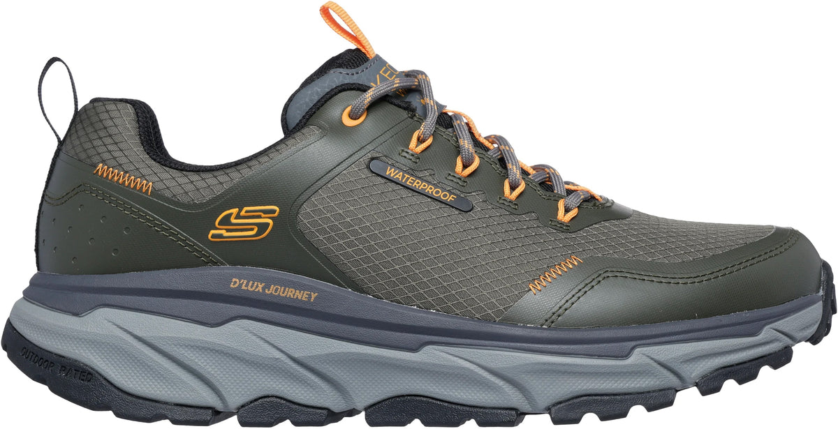 Skechers Men's D'Lux Journey Slate Peak Waterproof Walking Shoes - Green