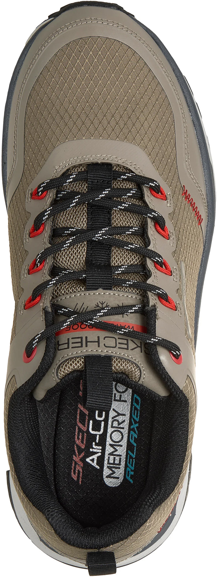 Skechers Men's D'Lux Journey Slate Peak Waterproof Walking Shoes - Green