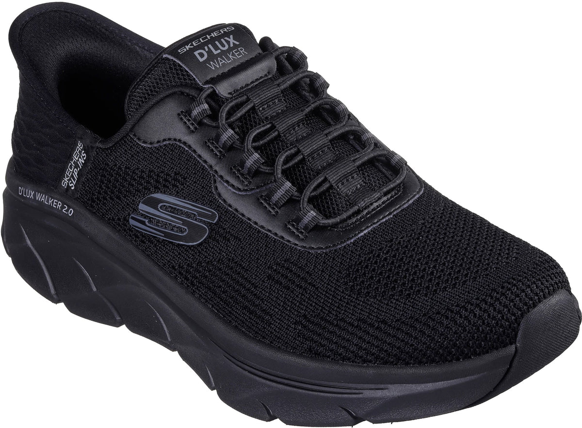 Skechers Men's D'Lux Walking 2.0 Rezinate Walking Shoes - Black